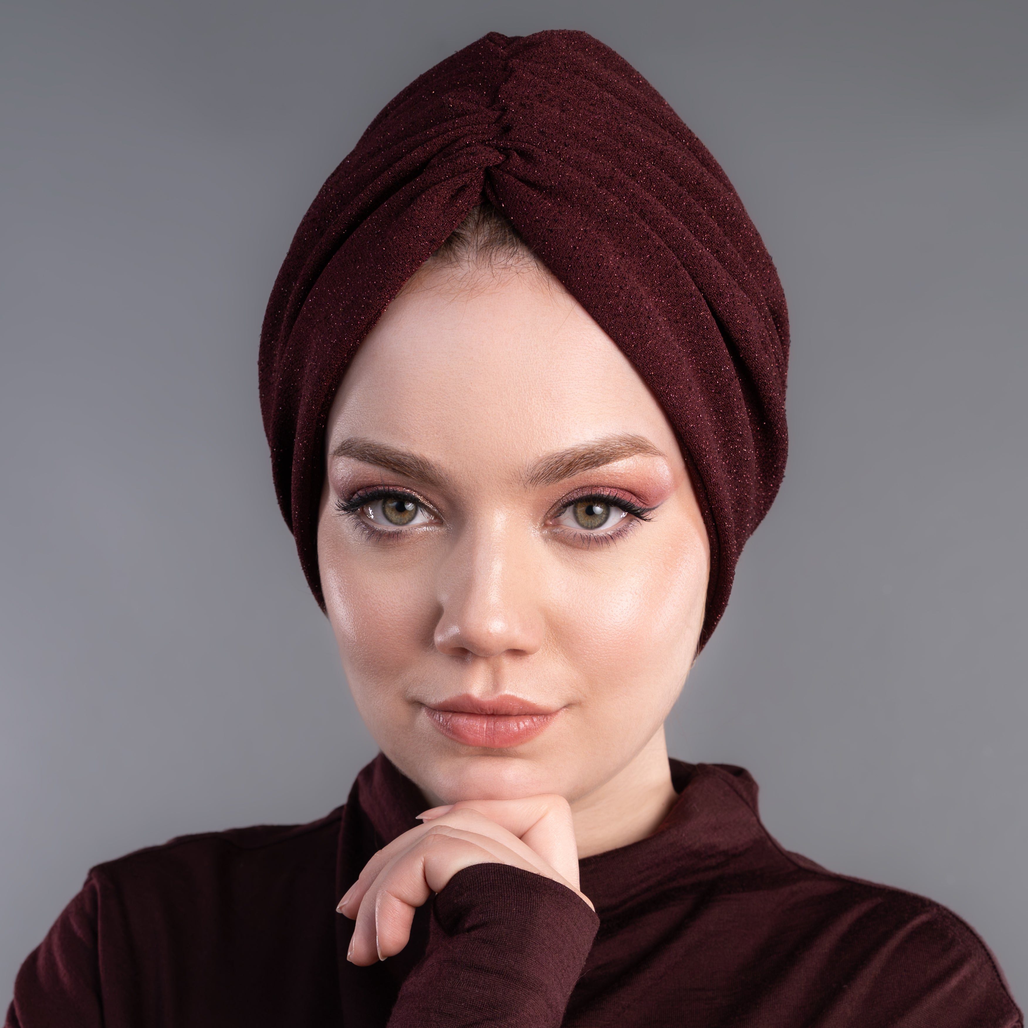 Bitter Simli Bordo Bone - Esnek Kumaş - Bordo Renkli - Bitter Colors