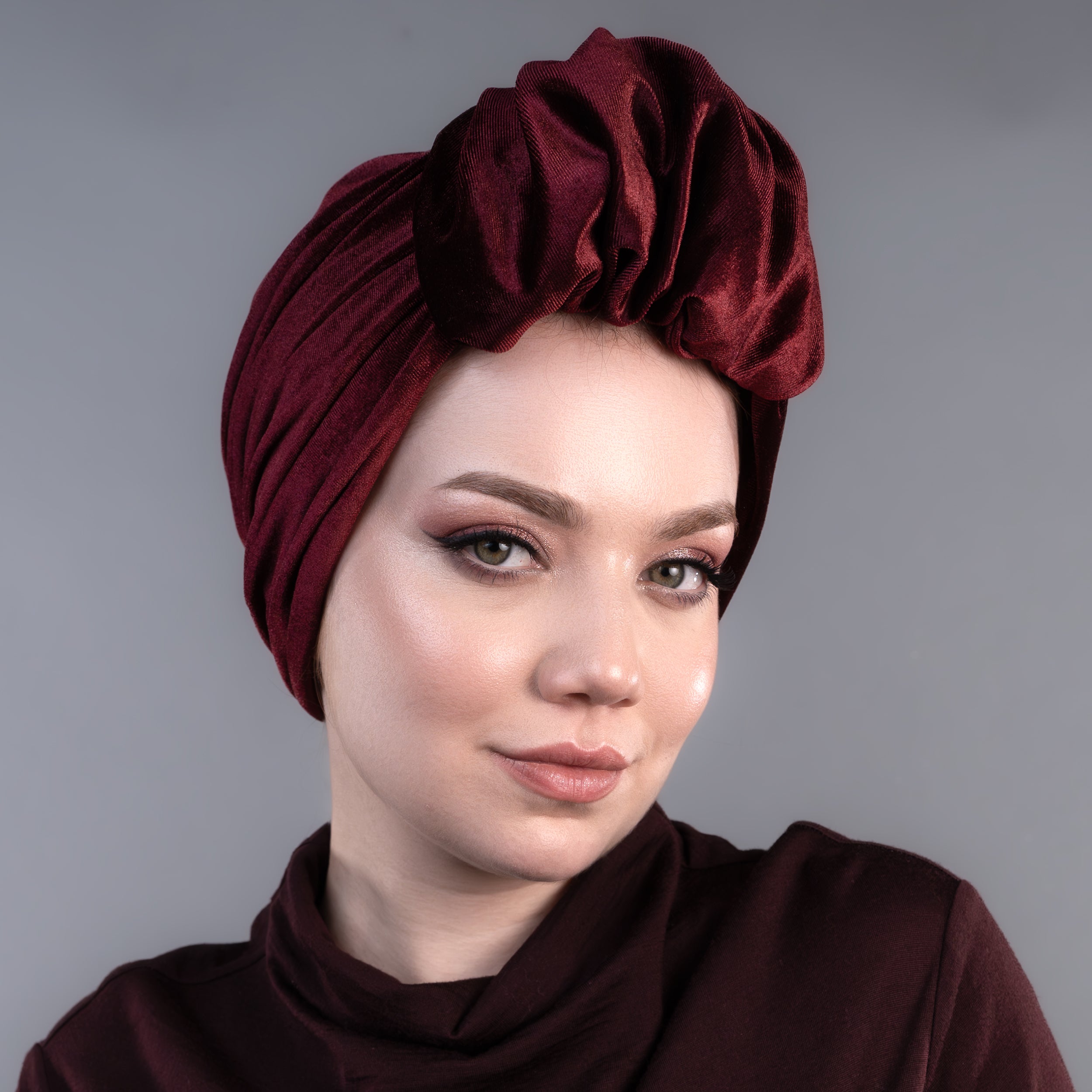 Beyrut Bordo Kadife Bone - Esnek Kadife Kumaş - Bordo Renkli - Bitter Colors