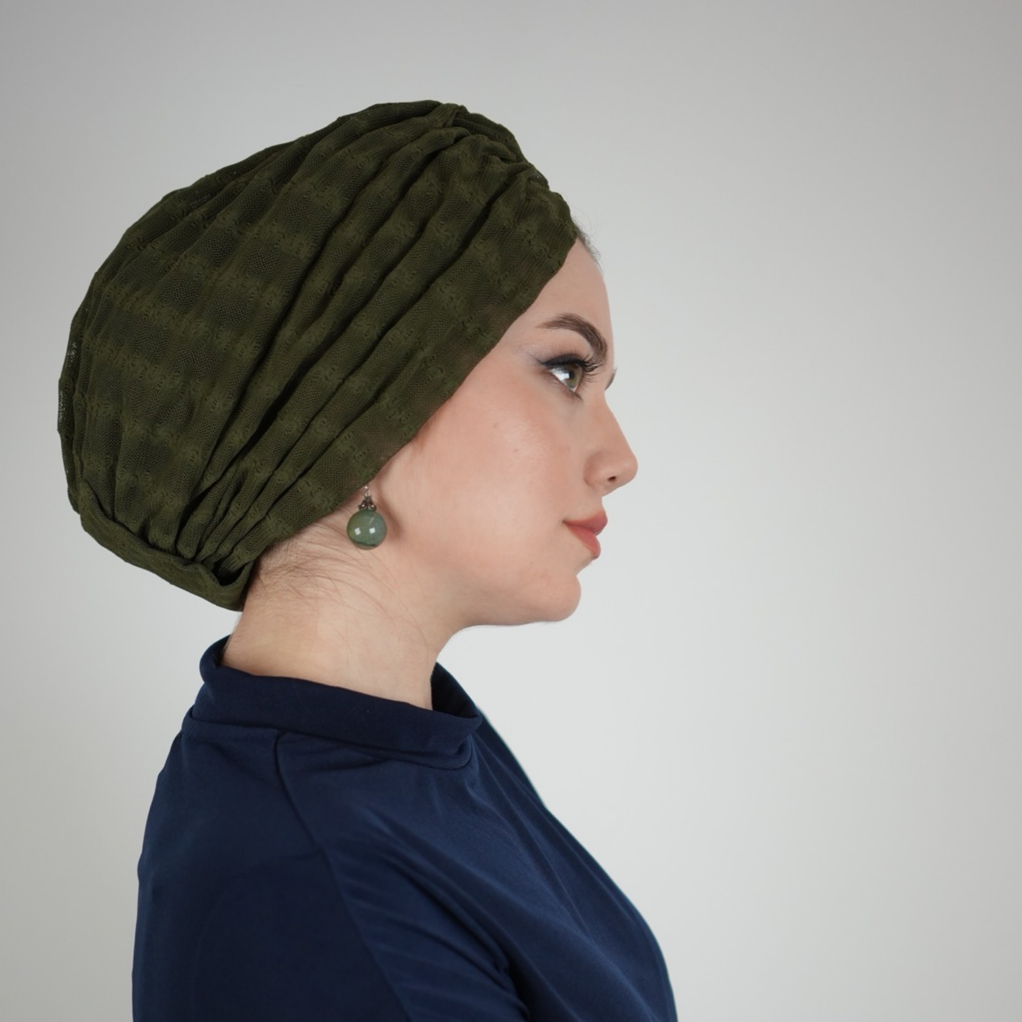 Twisted Betulle Yeşil Bone
