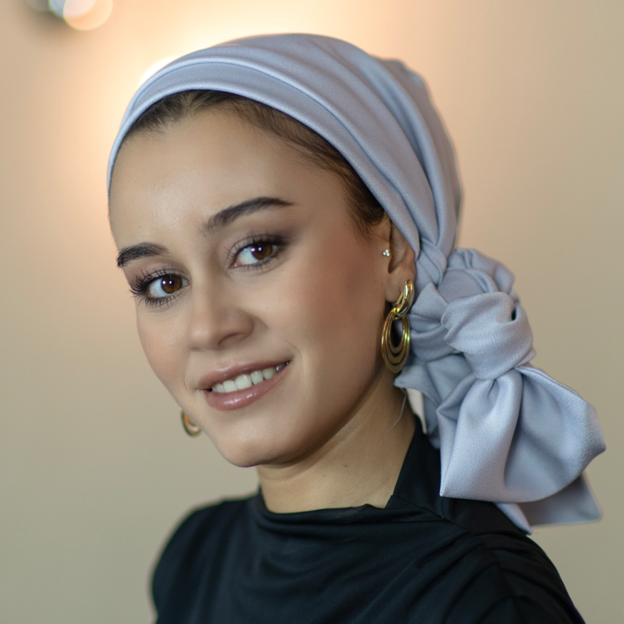Dubai, Krep Saten Bone, Dubai Crepe Sateen Turban