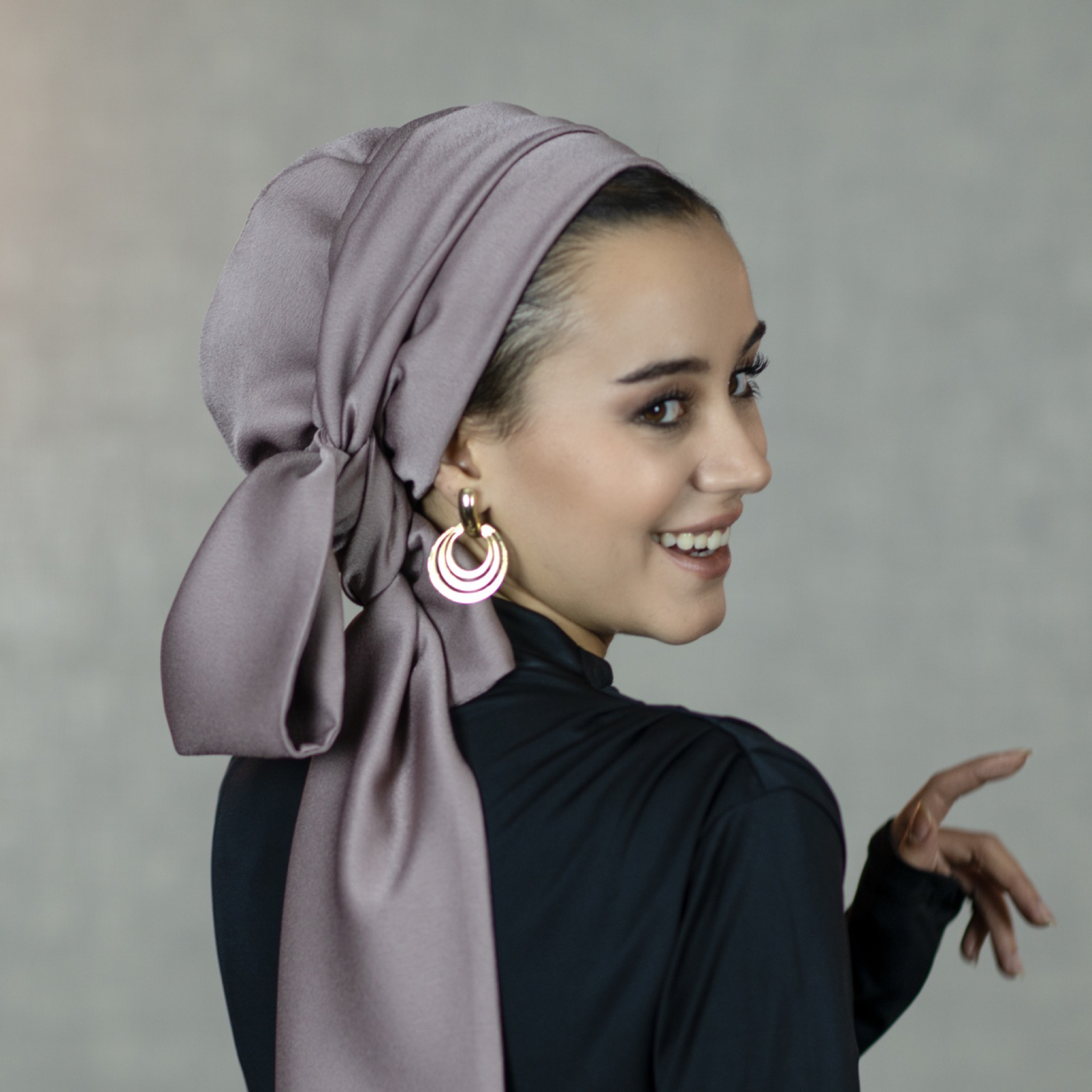 Dubai, Krep Saten Bone, Dubai Crepe Sateen Turban