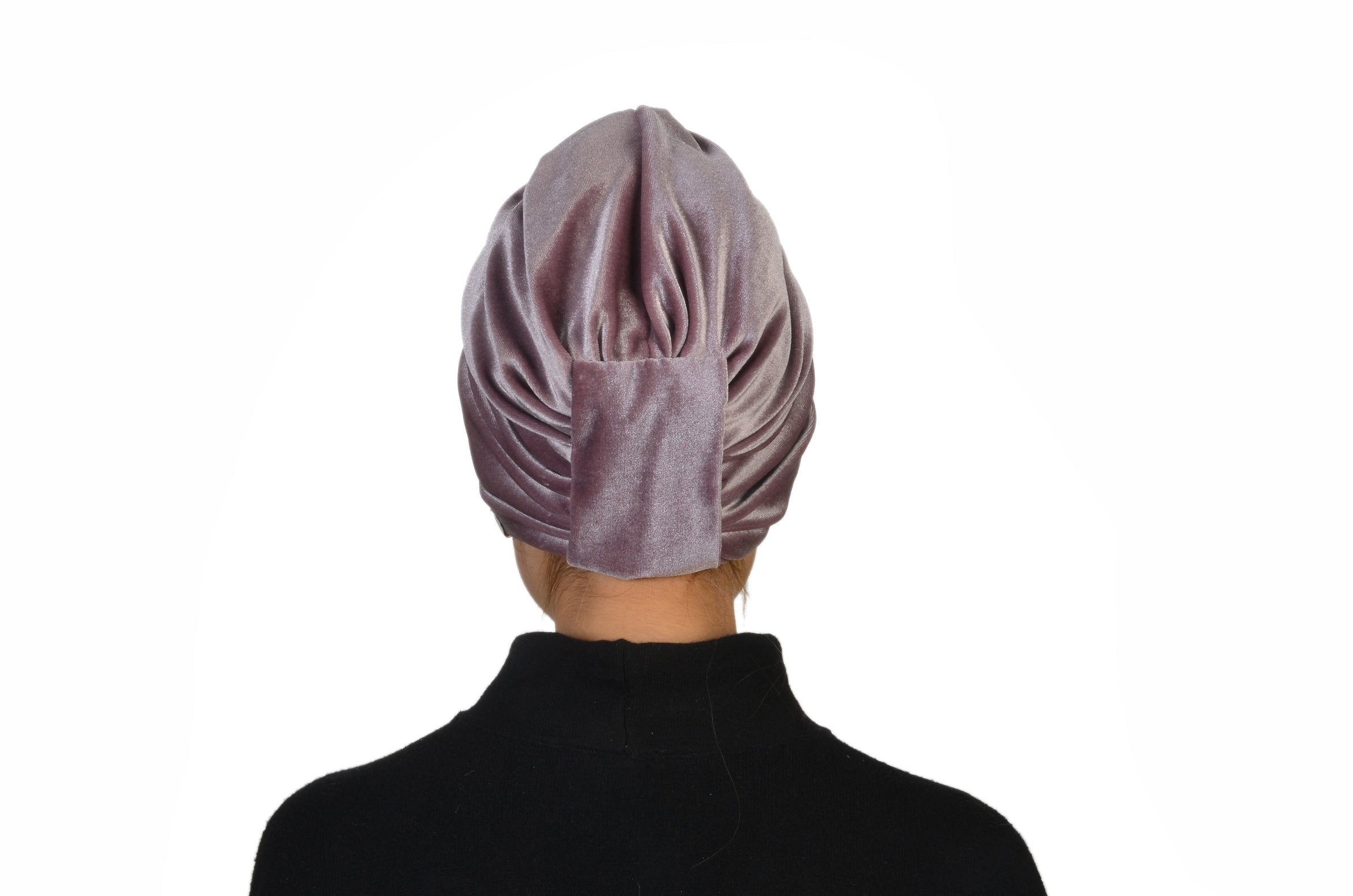 Twisted Velvet pink pembe Esnek Kadife Kumaş El Yapımı Şık Bone