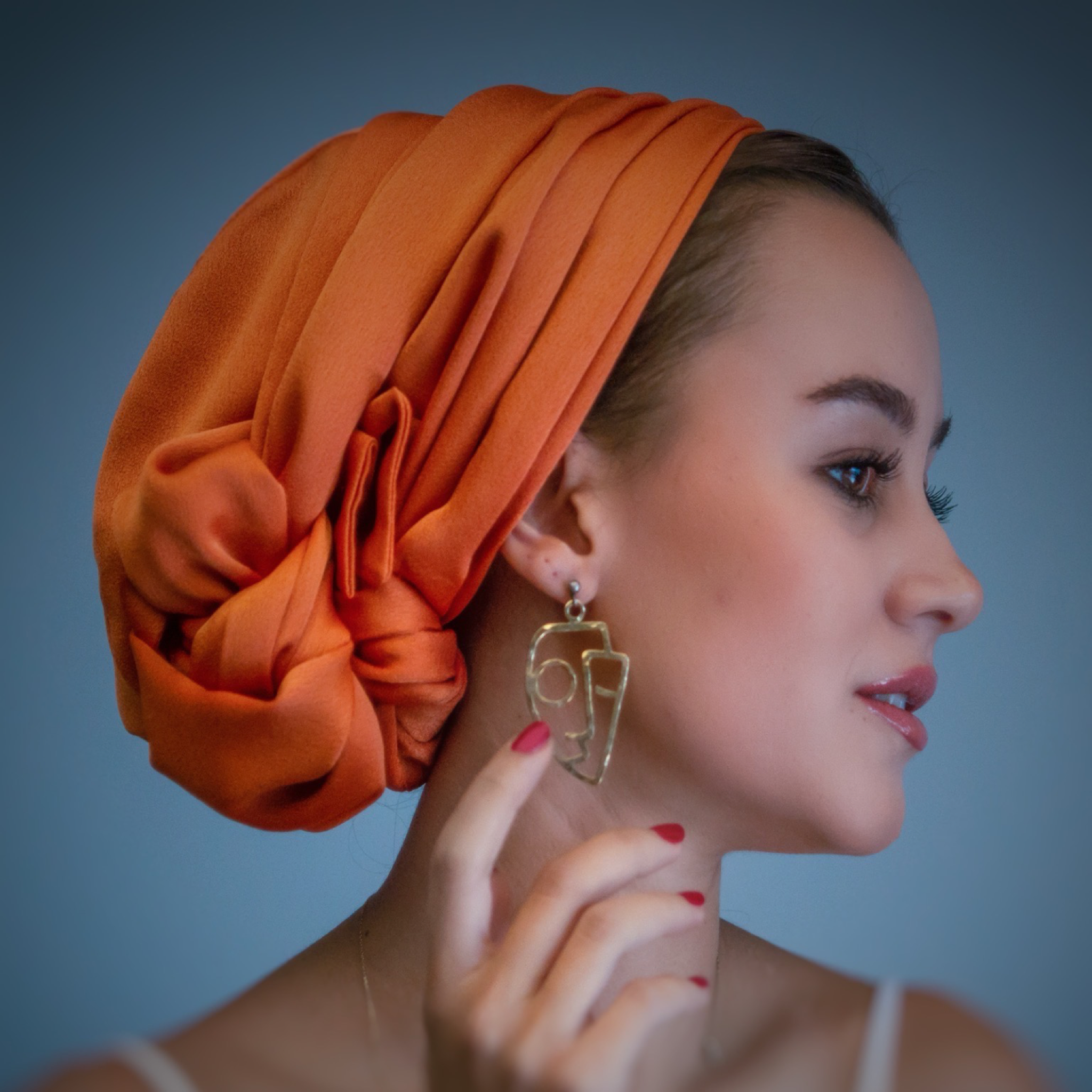 Dubai, Krep Saten Bone, Dubai Crepe Sateen Turban