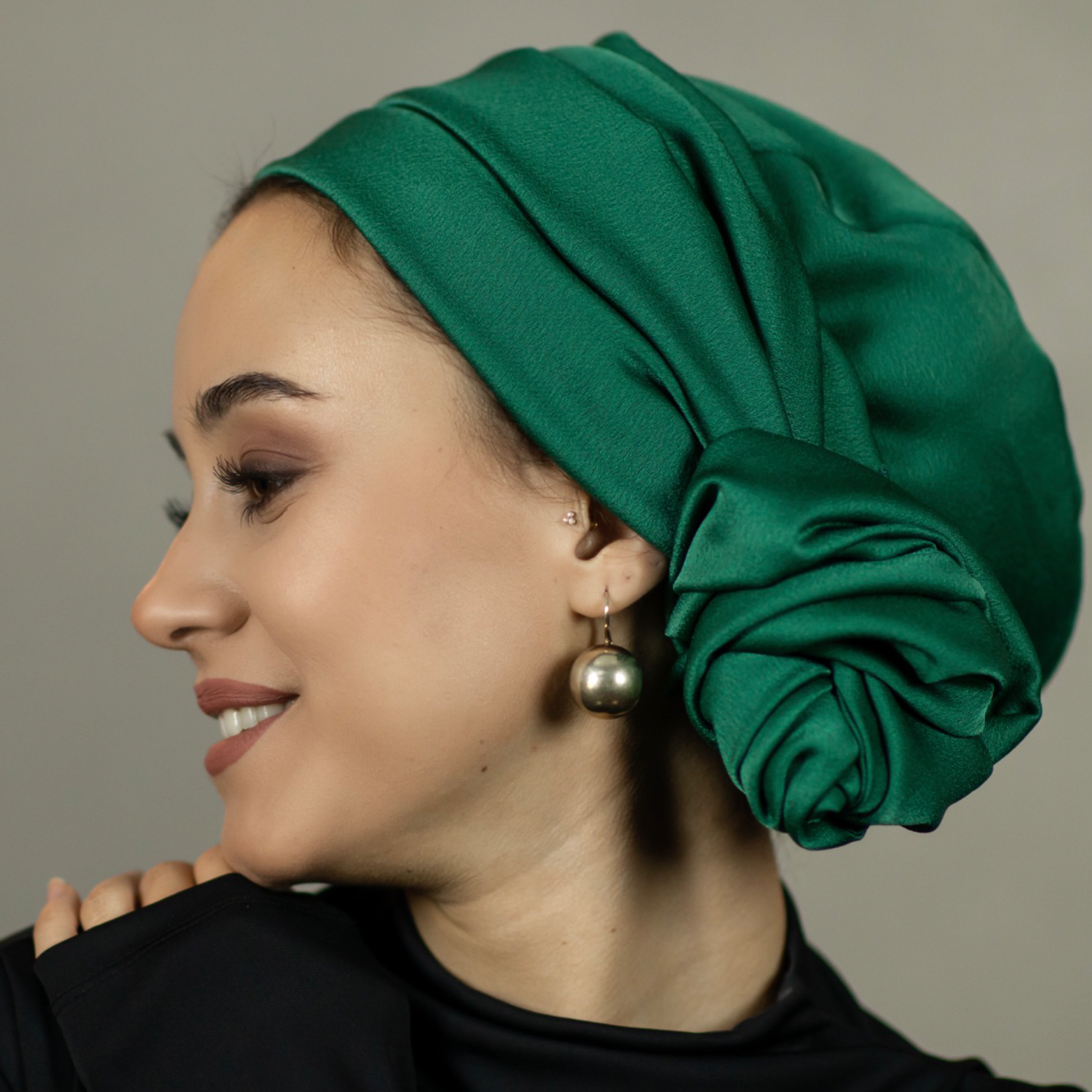 Dubai, Krep Saten Bone, Dubai Crepe Sateen Turban