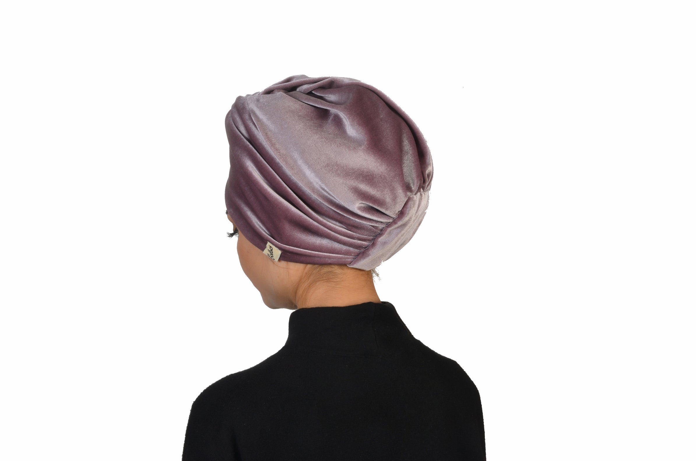Twisted Velvet pink pembe Esnek Kadife Kumaş El Yapımı Şık Bone
