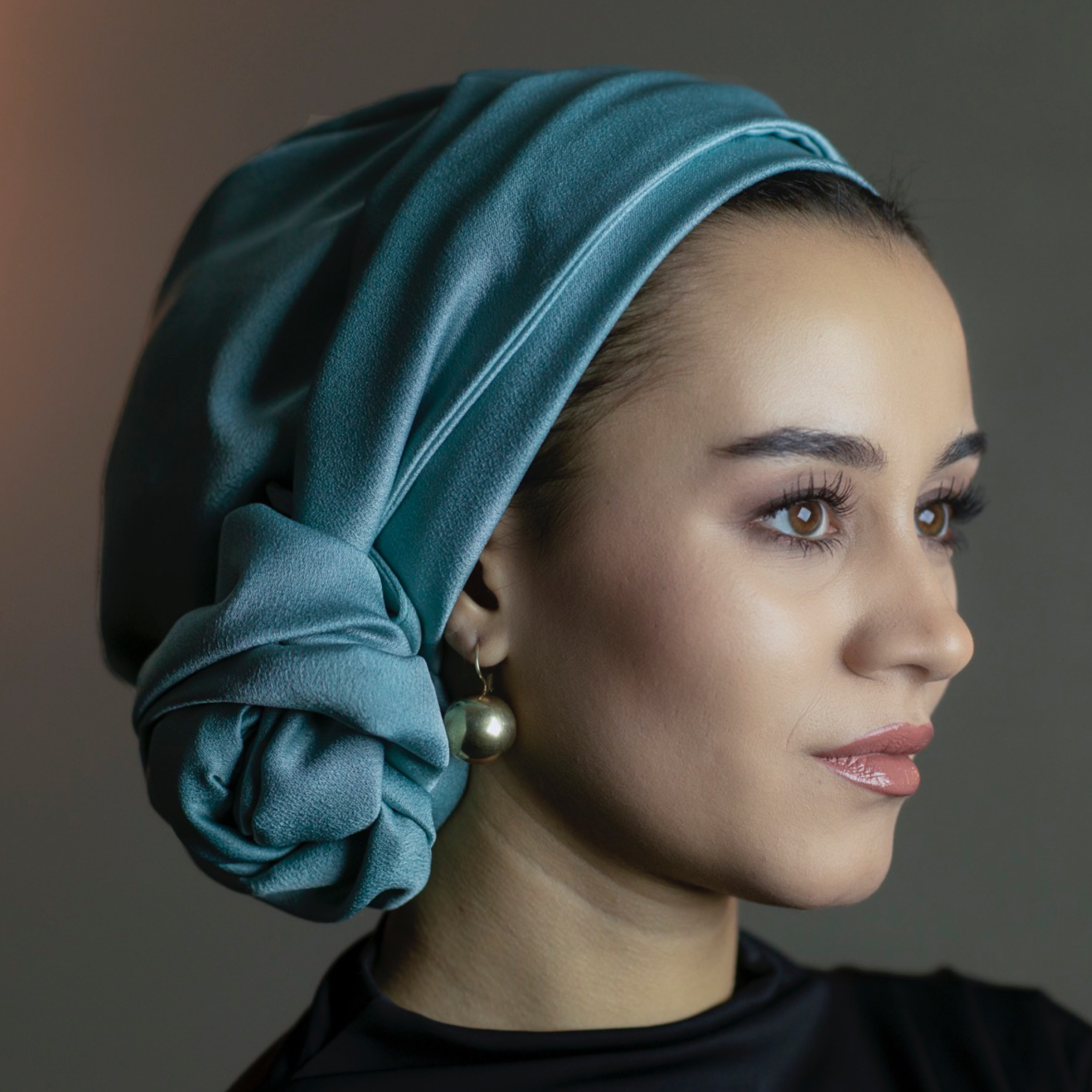 Dubai, Krep Saten Bone, Dubai Crepe Sateen Turban