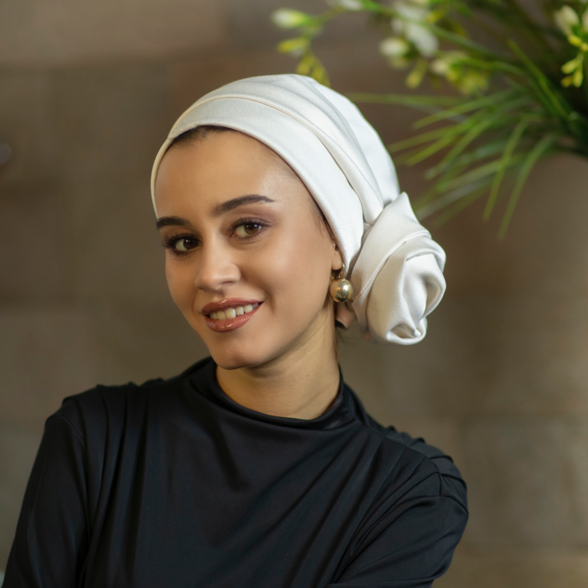 Dubai, Krep Saten Bone, Dubai Crepe Sateen Turban