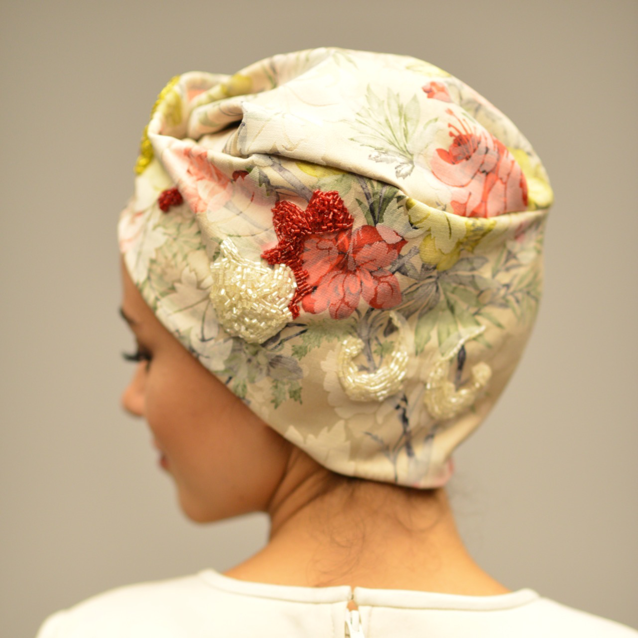 Paris El Yapımı Boncuk İşi Bone / Paris Handmade  Beaded Turban